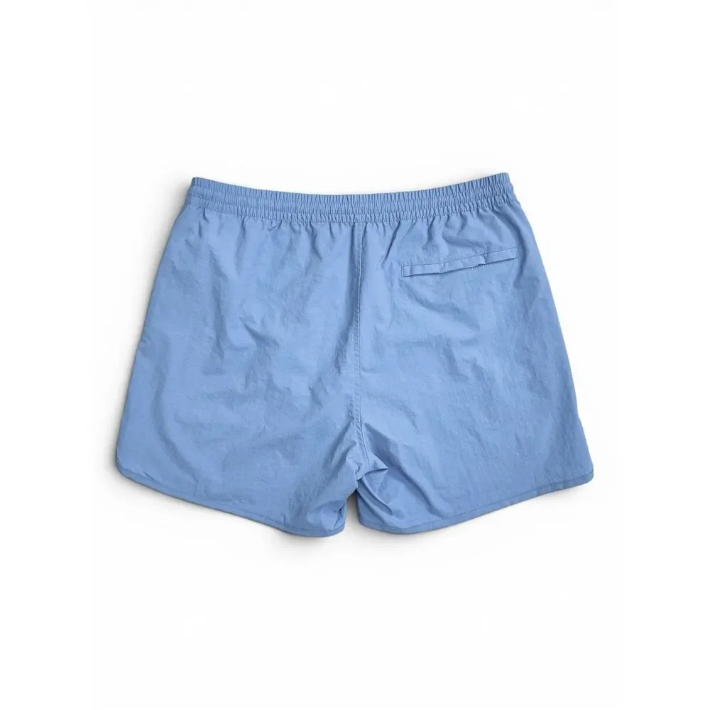 Theory Track Swim Blue Crinkle Swim Trunks Shorts L NWT Coastal Yatch Club